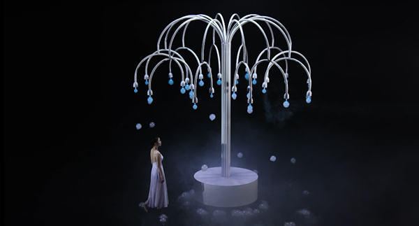 舞台装饰雾泡树广告片